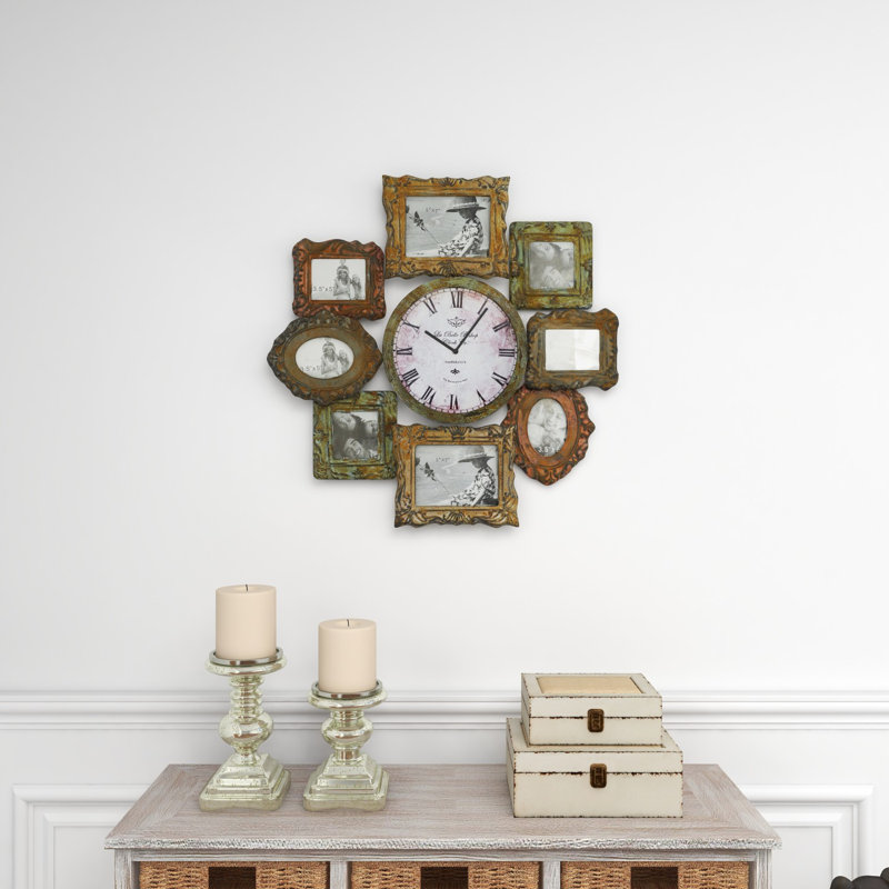 Shahid Metal Clock With Photo Frame