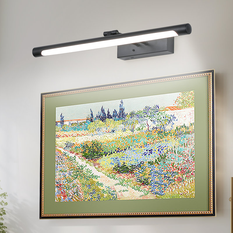 Lampe pour tableau 18 po avec télécommande - bras pivotant réglable 3CCT, lumière murale sans fil à piles pour œuvres d'art et peintures