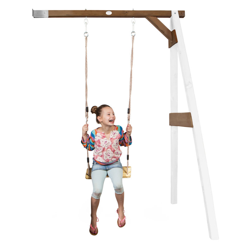 AXI Hemlock Swing Set with 1 Swing(s), White/Brown