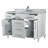 48” Single Vanity Set With White Carrara Marble Top and Mirror-496726716