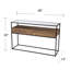 Console avec plateau en verre Olivern