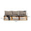 Rimasha 3 Seater Wooden Garden Armless Sofa-1111755390