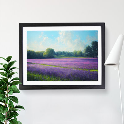 Head Turning Bluebell Field - Single Picture Frame Print