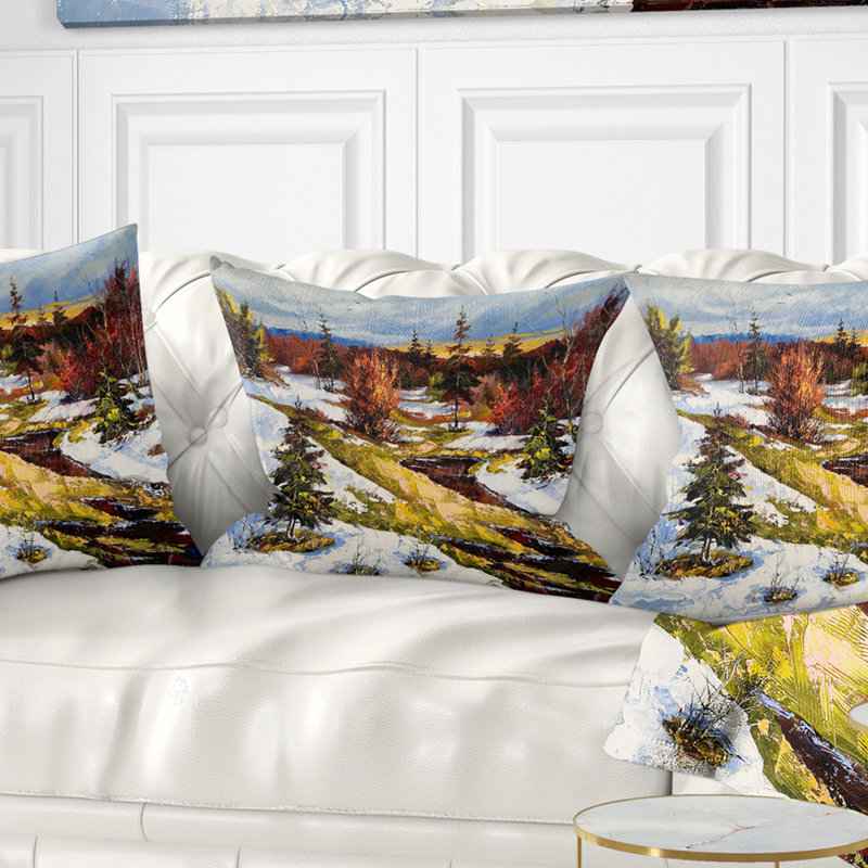 Landscape Throw Pillow, 18" x 18", Square