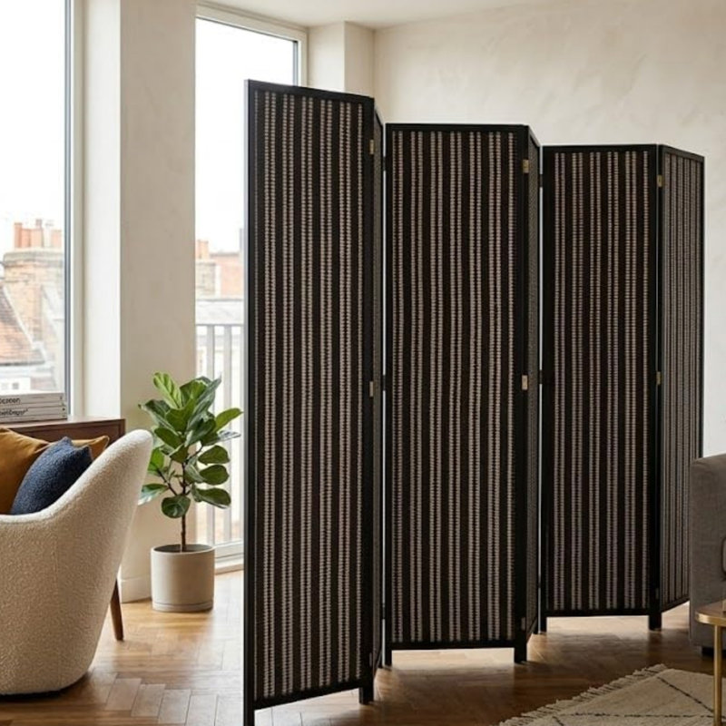 240 cm W x 180 cm H 6 - Panel Iron Folding Room Divider