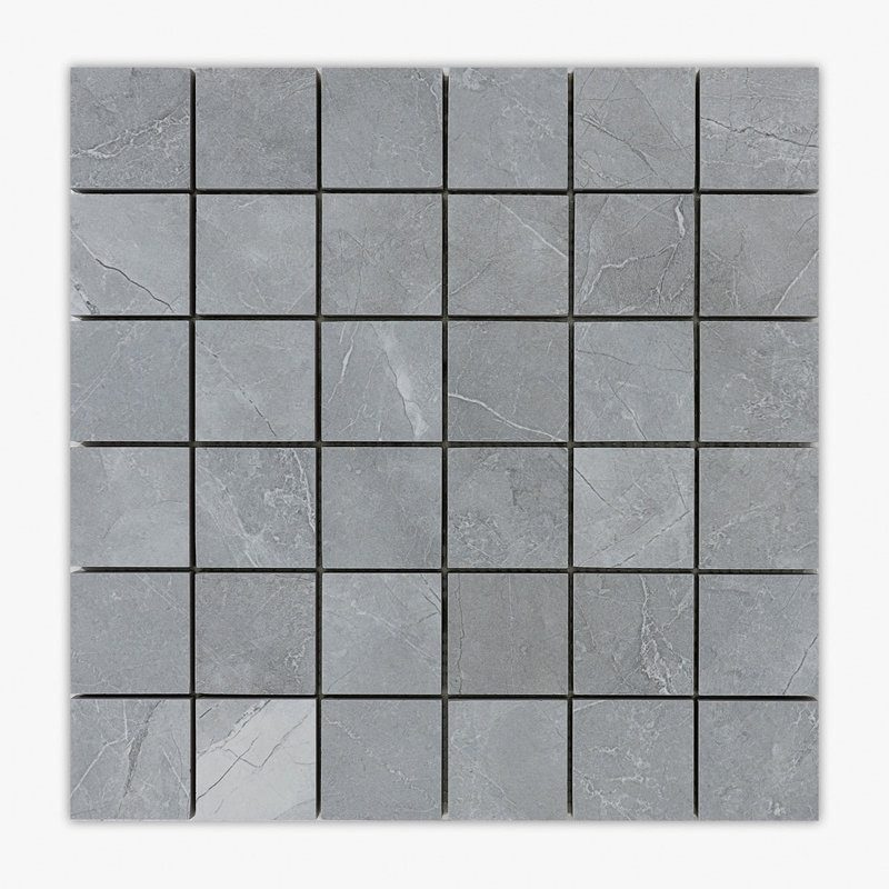 Carreau de mur et de sol en porcelaine 11,75 po x 11,75 po, Gris mat