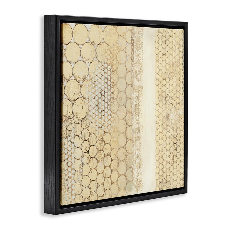 Art mural sur toile à motif naturel rustique par Laura Van Horne, Cadre flottant noir de jais, H 25 po x l 25 po x P 1,7 po