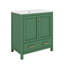 Ensemble de meuble-lavabo 60 po, avec double meuble-lavabo (séparé), double lavabo en céramique, tablette de rangement et tiroirs séparés (miroir non inclus)-1350195267