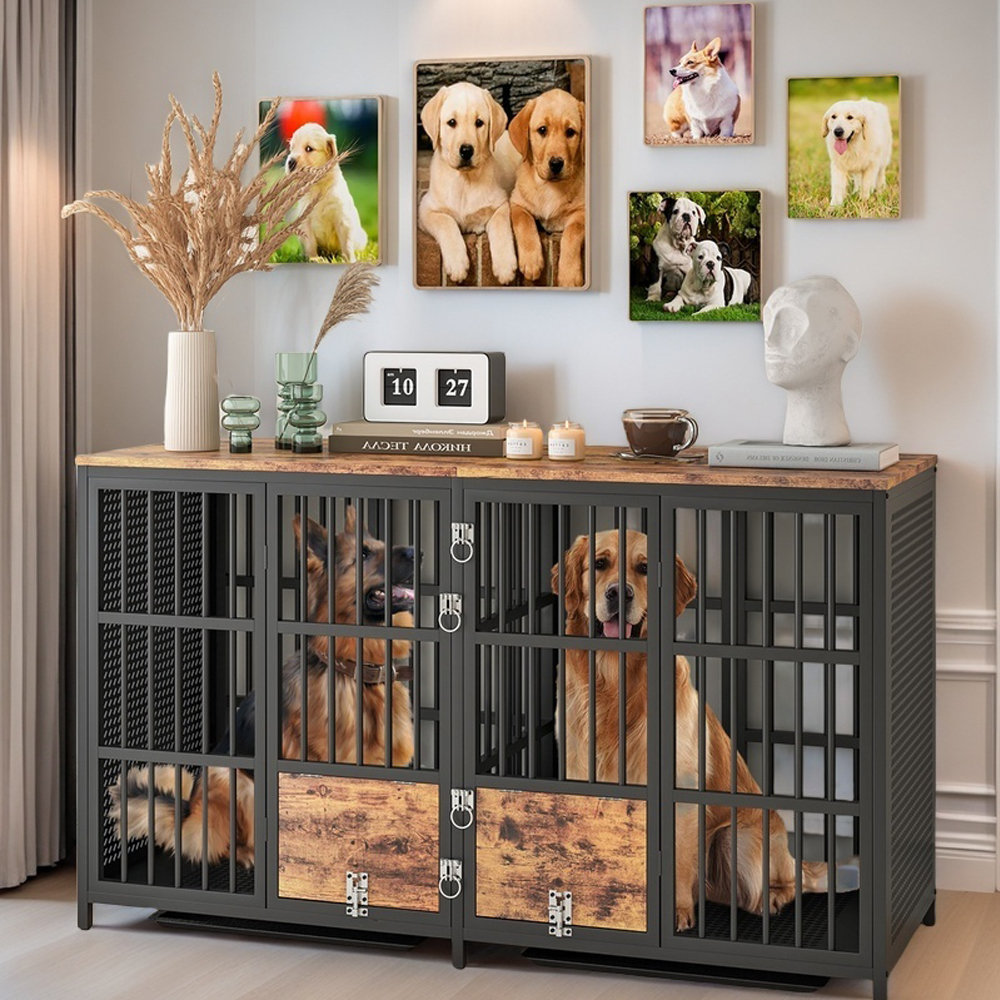 Tucker Murphy Pet™ Idanio 63 inch Large Dog Crate Furniture with ...