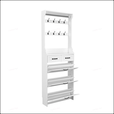 Versatile Shoe Cabinet with Multiple Compartments for Efficient and Organized Footwear Storage