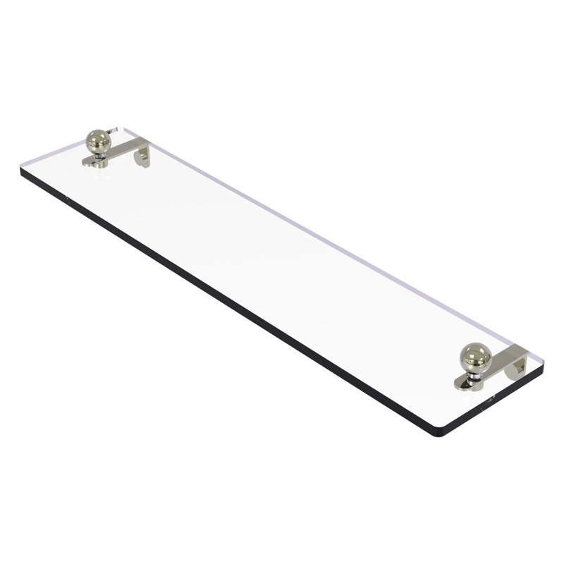 Tablette murale Morosini, 16 po, Nickel poli