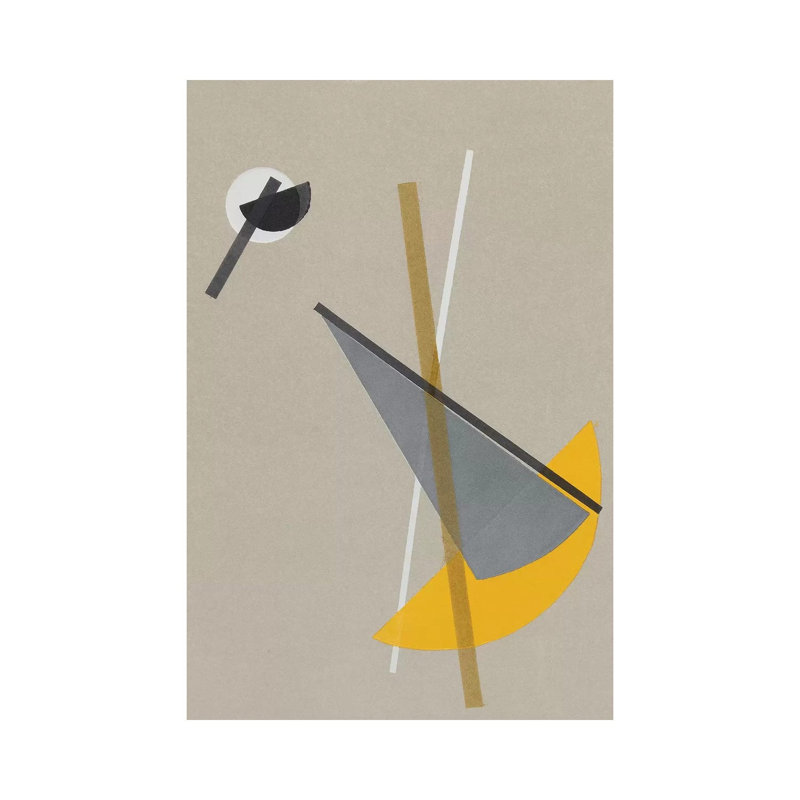 Homage to Bauhaus VI 1 Piece Wall Art on Canvas, 66.04 cm H x 45.72 cm W x 1.91 cm D, Canvas