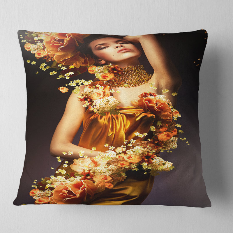 Portrait Oreiller Femme Sensuelle Abstract