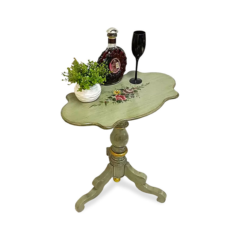Retro Solid Wood End Table