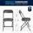 Parker 11-Piece Folding Rectangular Training Table and Chairs Set by Flash Furniture