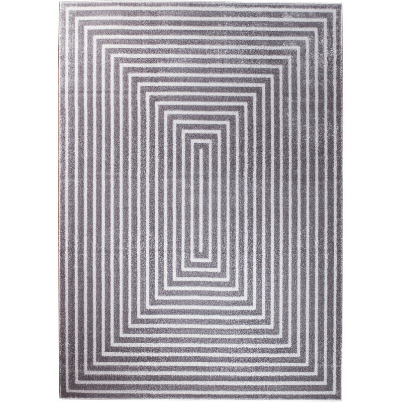 Tapis gris clair / gris foncé Hudak, Rectangle 8 pi x 10 pi