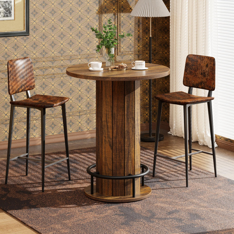 Table bistro Natural Wood, Brown