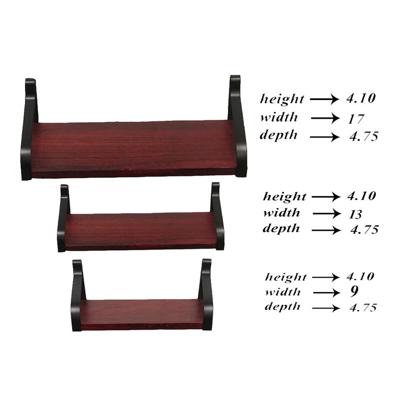 Tablettes flottantes (ensemble de 3 cerises)