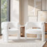 Fauteuil d'appoint rembourré en velours de 33 po de largeur