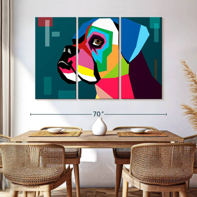 Brampt Boxer, 42" H x 65" W