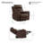 39'' Wide Oversized zero clearence recliner Vegan Leather Power Recliner-120433439