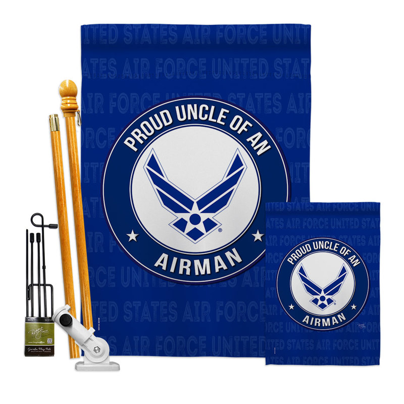 Ensemble de drapeaux en polyester 40 po x 28 po Pride Uncle Airman