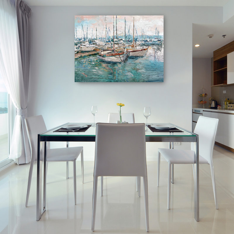 «Silent Harbor» par Studio Arts, reproduction d'art sur toile, Toile tendue, L 36 po x H 27 po