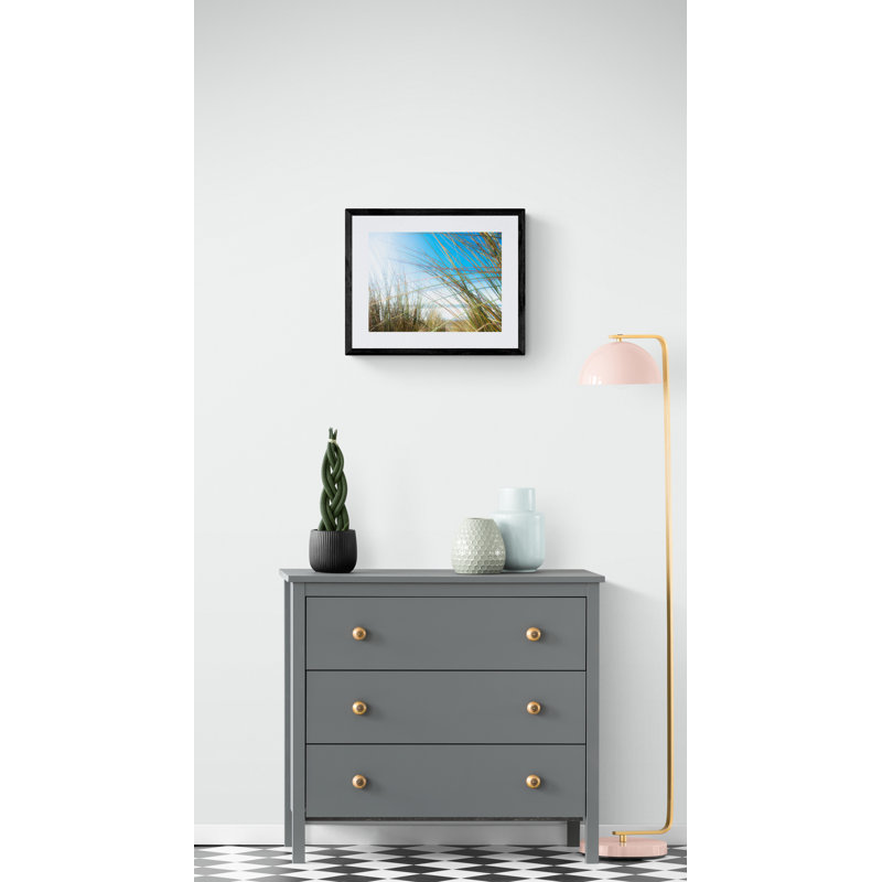 Grasses 3324 Print by Petra Trimmel, Black Framed Canvas, 24" H x 32" W