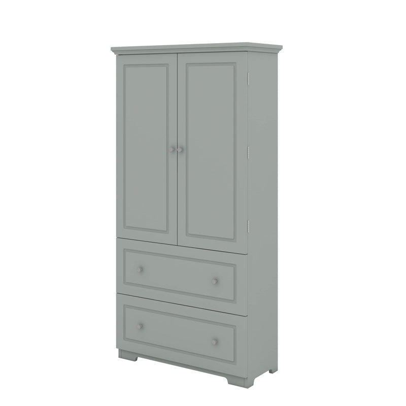 Armoire de rangement spacieuse avec portes et tiroirs
