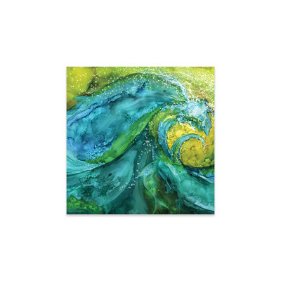 Impression de dauphins sur verre acrylique