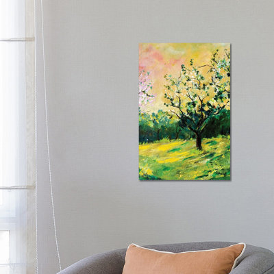 «Appletree In Spring» par Pol Ledent - peinture sur toile tendue