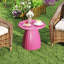 Table d'appoint ronde pour le patio, table d'appoint pour l'extérieur en acier et table d'appoint pour le patio-1954343111