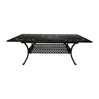 Extendable Table - Aluminum With Shiny Copper Frame Backyard, Porch, Deck, Patio Natural Color, Accommodative Essence Expandable Aluminium Grace Outdoor Sophistication Finish, Coloring