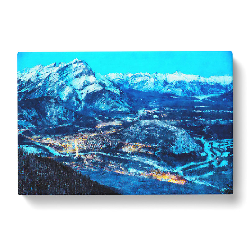 High Above Banff Canada - Wrapped Canvas, 40cm H x 60cm W x 3cm D