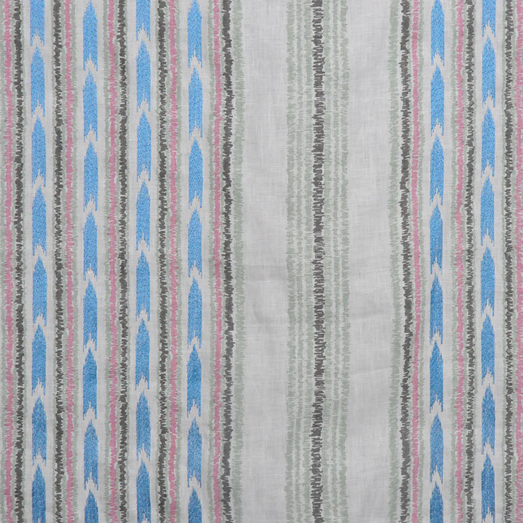 Allure Striped Fabric, Blue