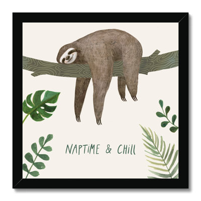 Sloth Sayings II by Victoria Borges - Wrapped Canvas Painting Print