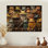 Art mural multicolore grenouilles I - grenouilles et crapauds sur bois de pin naturel