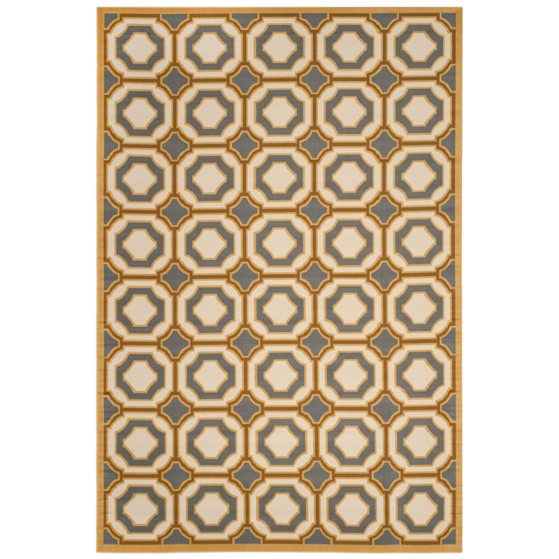 Engelbert Performance Geometric Rug, Rectangle 6'7" x 9'6"