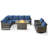 Ingvald 8- Person Outdoor PE Wicker Patio Conversation Set with Fire Pit and Cushions-1963145781-1963145780
