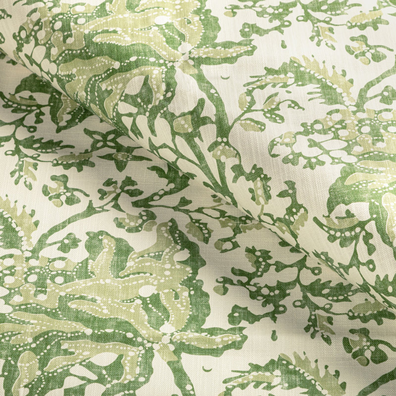 Manoir Weymouth Cotton Blend Performance Fabric, Leaf