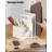 Book Stand For Reading, Adjustable Book Stand Holder With 360° Swivel Base, Foldable Desktop Textbook Stand With Elastic Page Clips, Ideal For Recipe, Tablet, Hands Free