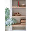 Étagère arquée texturée avec quatre tablettes en bois
