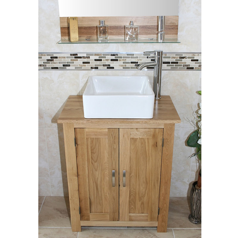 Hodges 650mm Single Bathroom Vanity with Vessel Ceramic Basin