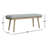 Lucia Polyester Upholstered Bench