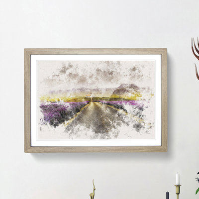 Road to a Church in Iceland - Picture Frame Painting Print