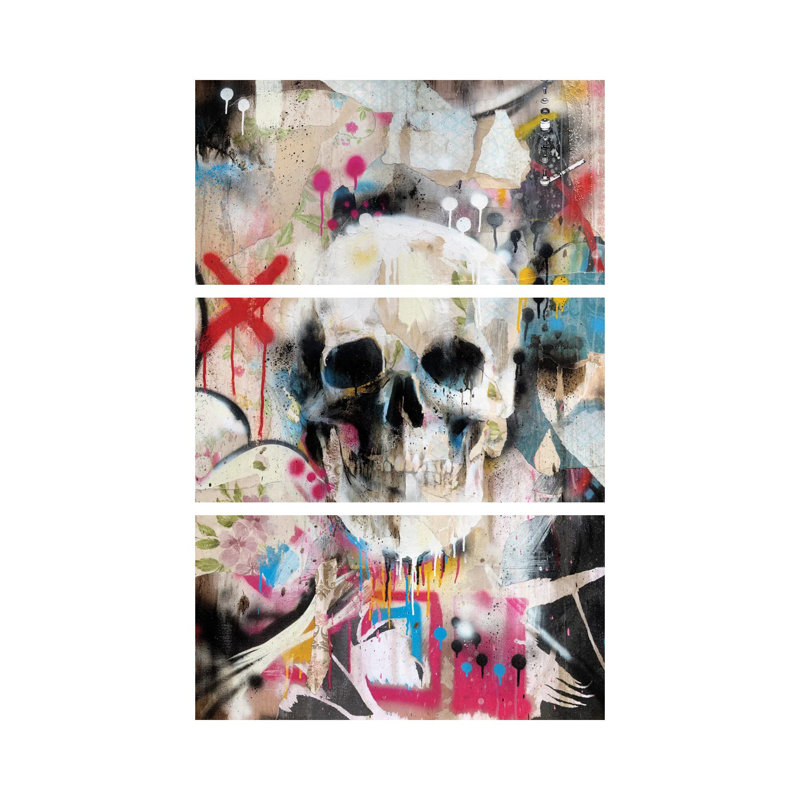 Skull by Famous When Dead - No Frame Gallery-Wrapped Canvas Giclée on Canvas, 152.4cm H x 101.6cm W x 3.81cm D