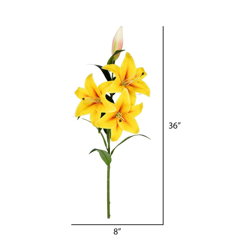 Brume de lis artificielle 36 "36", Jaune