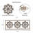 Ezio Mandala Wall Hanging Medallion | Wooden Handcrafted Wall Art | Farmhouse Wall Decor For Your Office Or Home | 26x10 | Rustic Finish-1967378577-1967378660