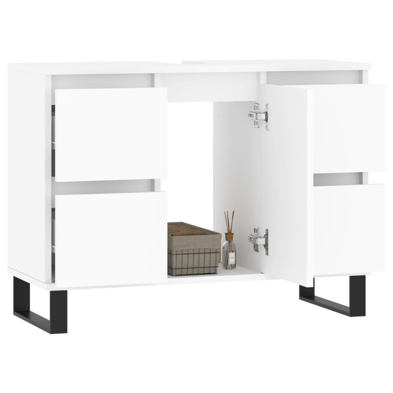 Marelis Bathroom Cabinet 80x33x60 cm Engineered Wood, White