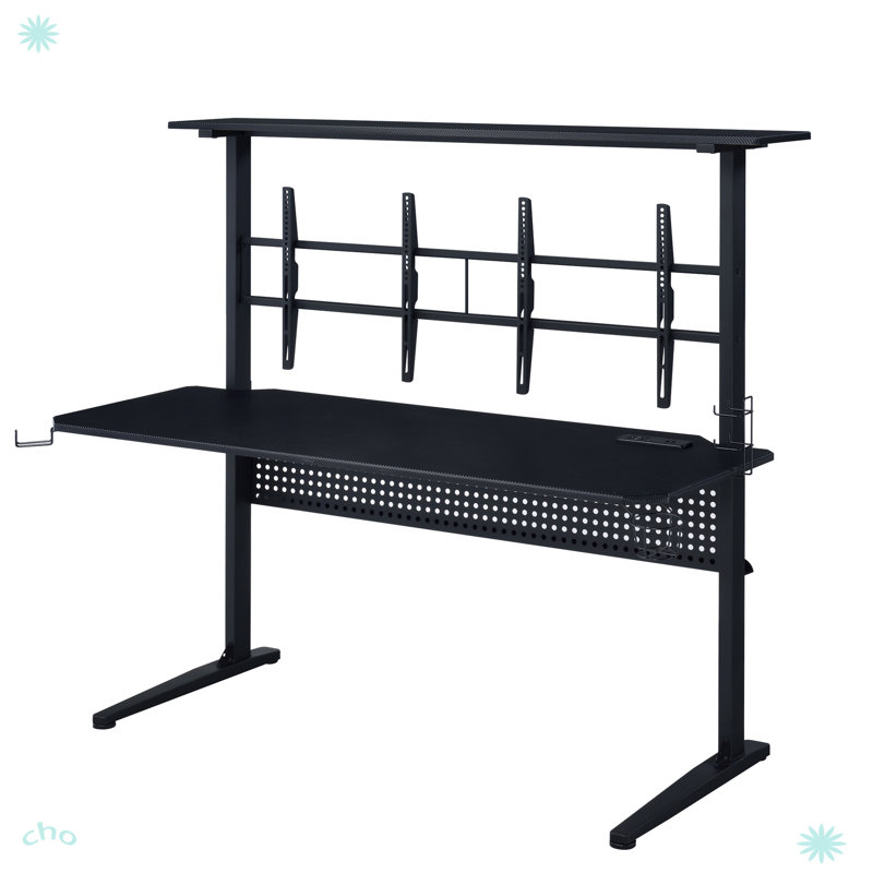 Modern Gaming Desk With LED Light